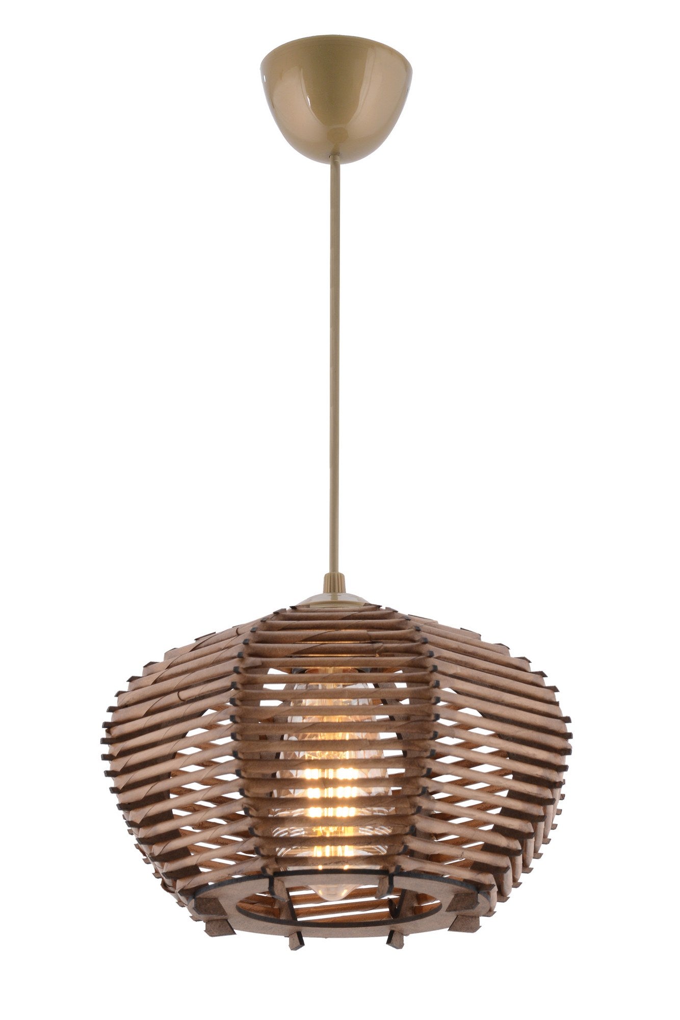 Candeeiro de Teto – 55 cm – Castanho – Madeira