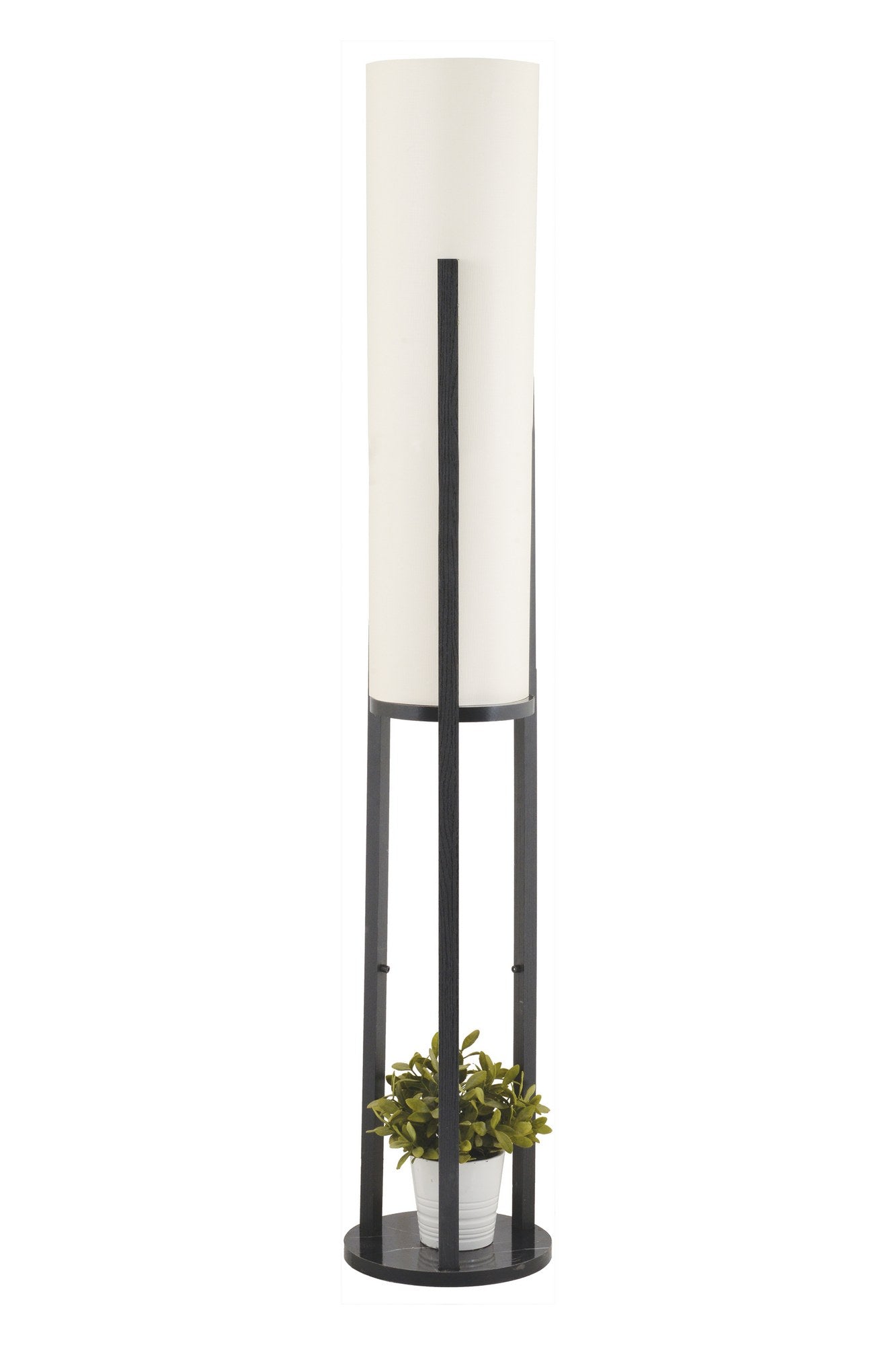 Candeeiro de Pé – 135 cm – Preto – Aglomerado e MDF