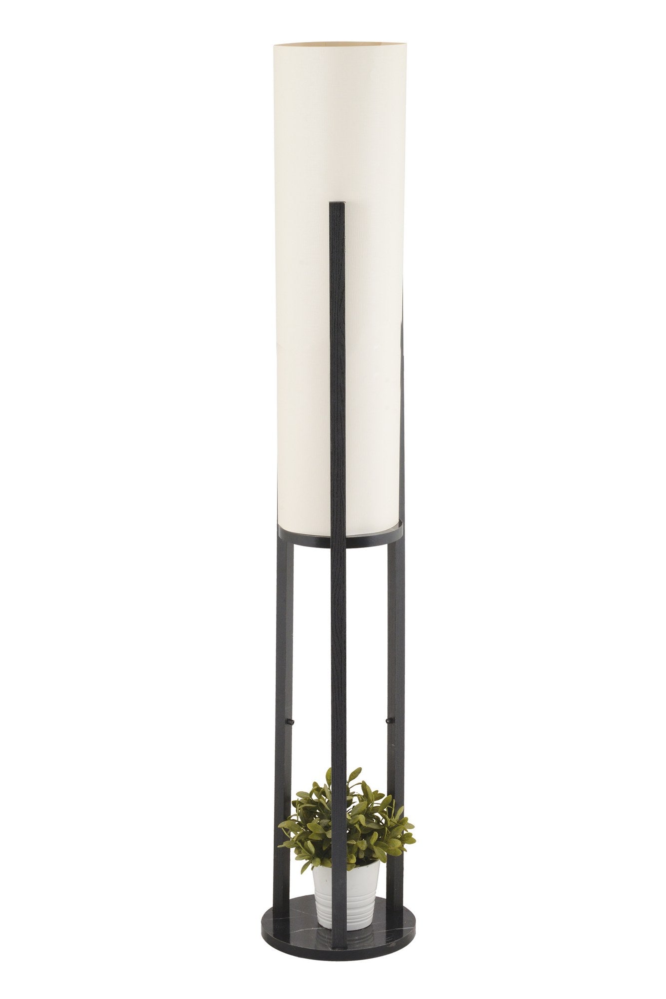 Candeeiro de Pé – 135 cm – Preto – Aglomerado e MDF