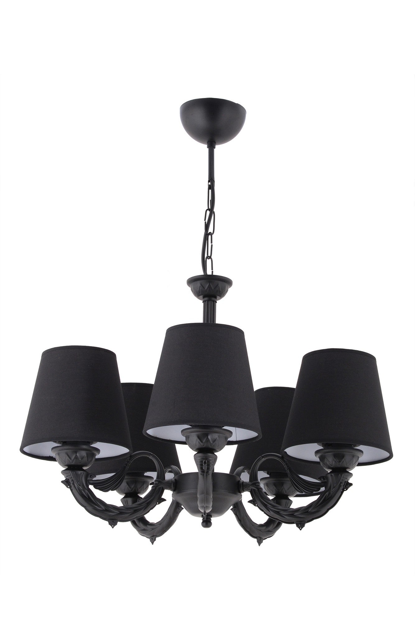 Candeeiro de Teto – 65 cm – Preto – Metal