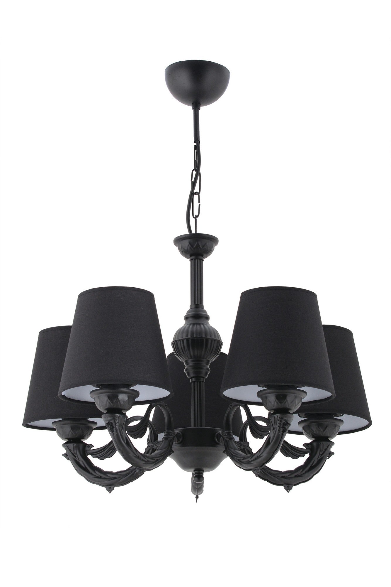 Candeeiro de Teto – 65 cm – Preto – Metal