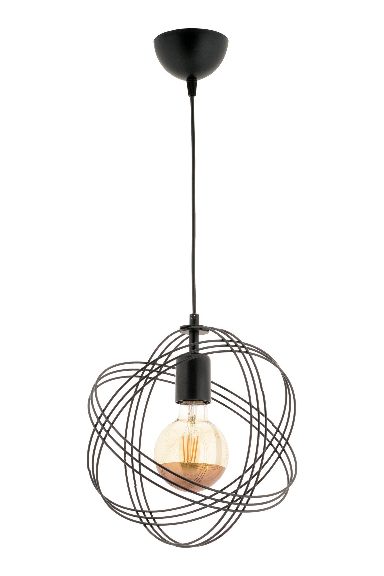 Candeeiro de Teto – 60 cm – Preto – Metálico