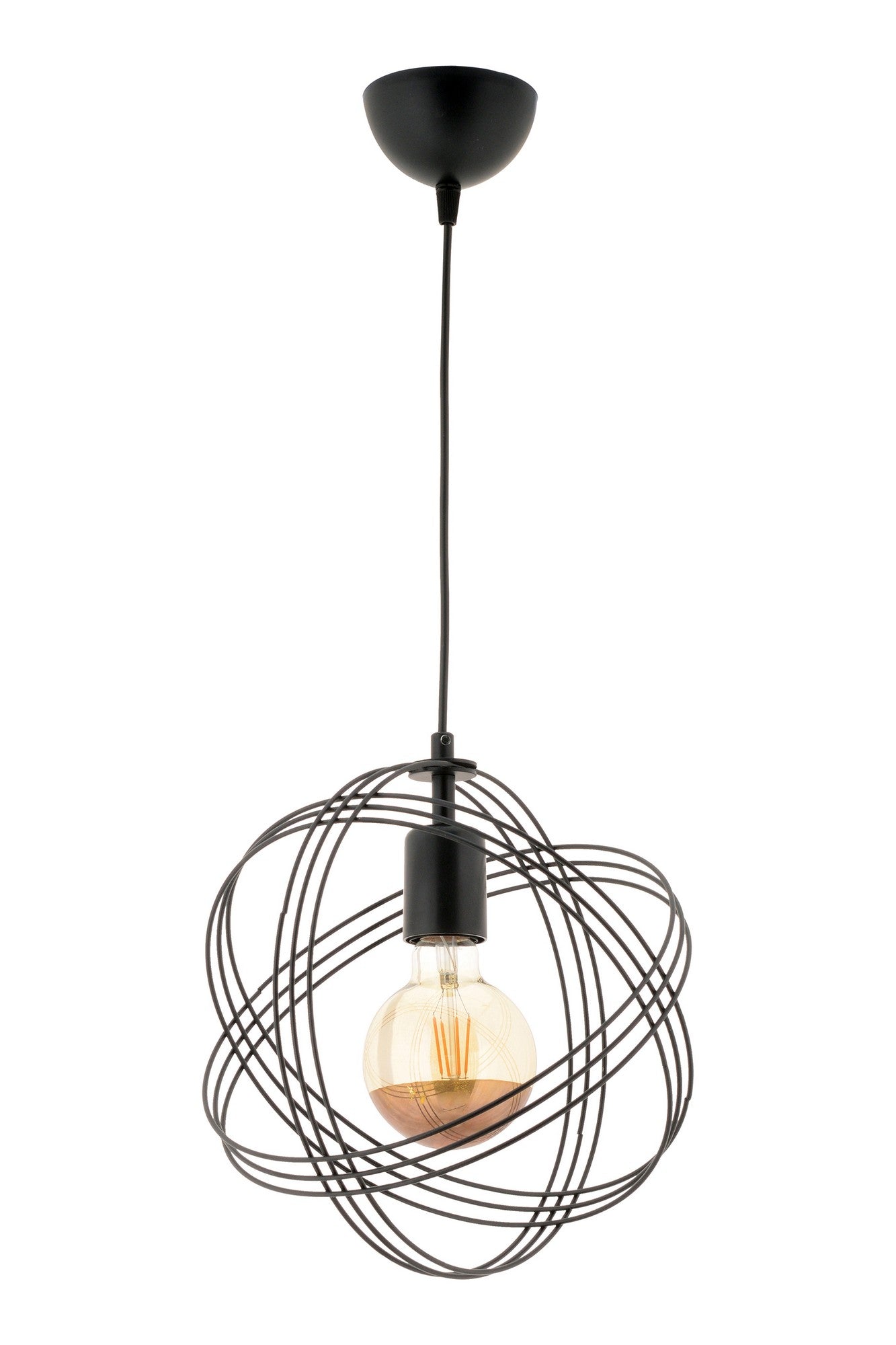 Candeeiro de Teto – 60 cm – Preto – Metálico