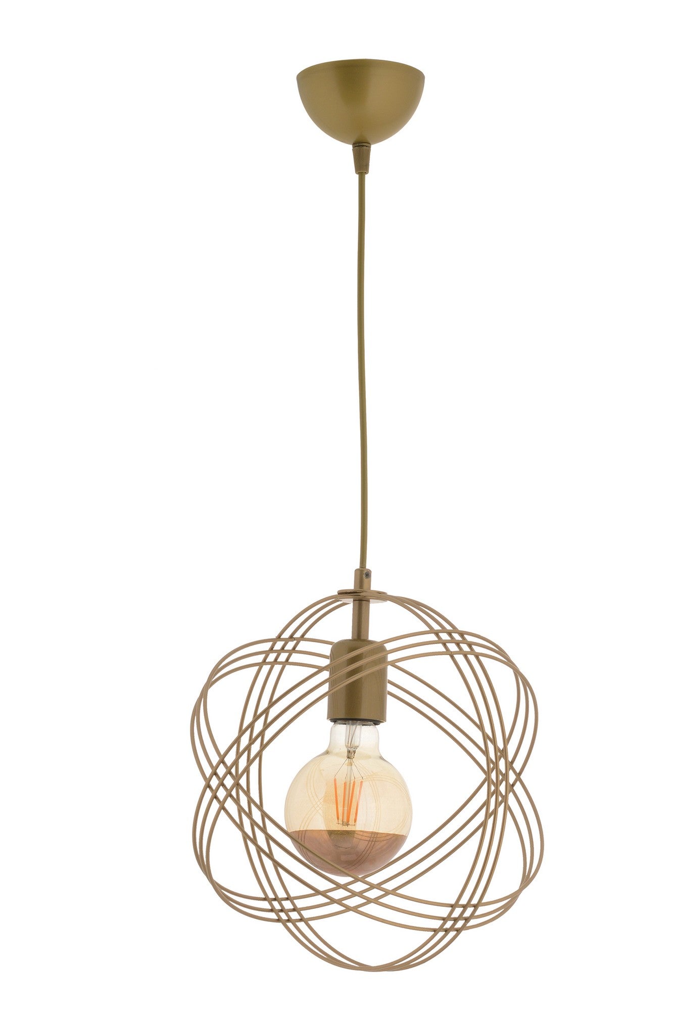 Candeeiro de Teto – 60 cm – Dourado – Metal