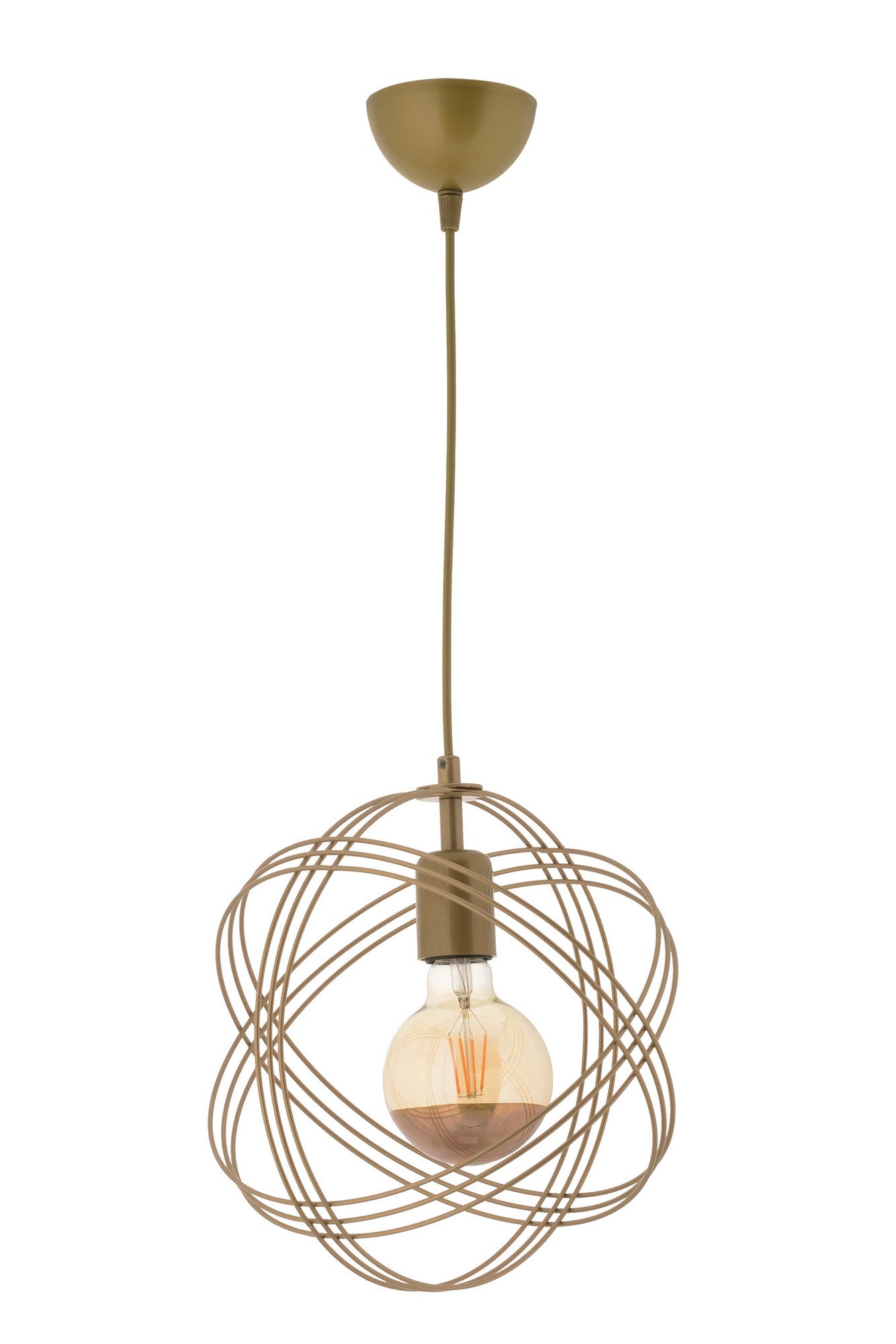 Candeeiro de Teto – 60 cm – Dourado – Metal