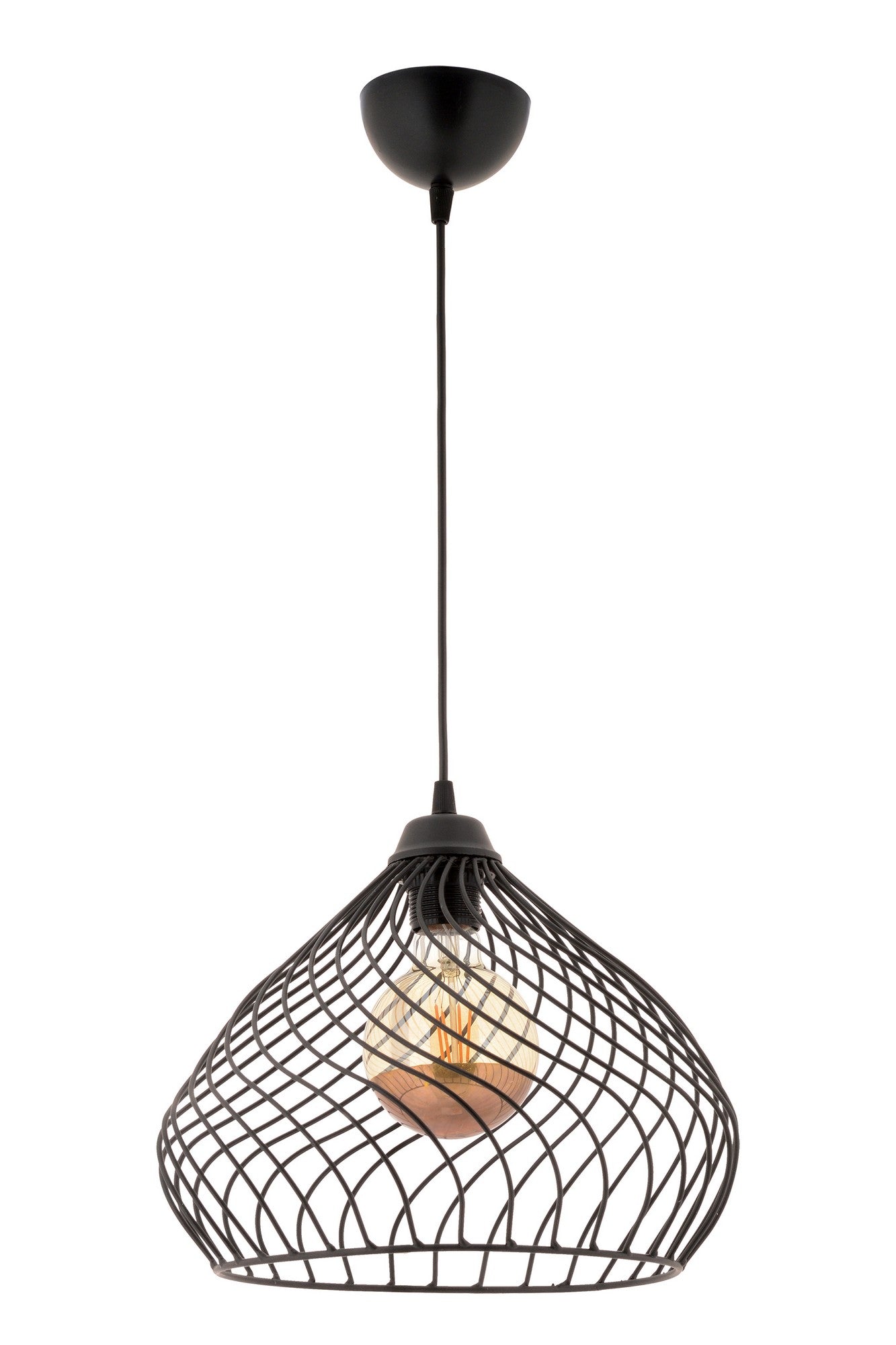 Candeeiro de Teto – 60 cm – Preto – Metálico