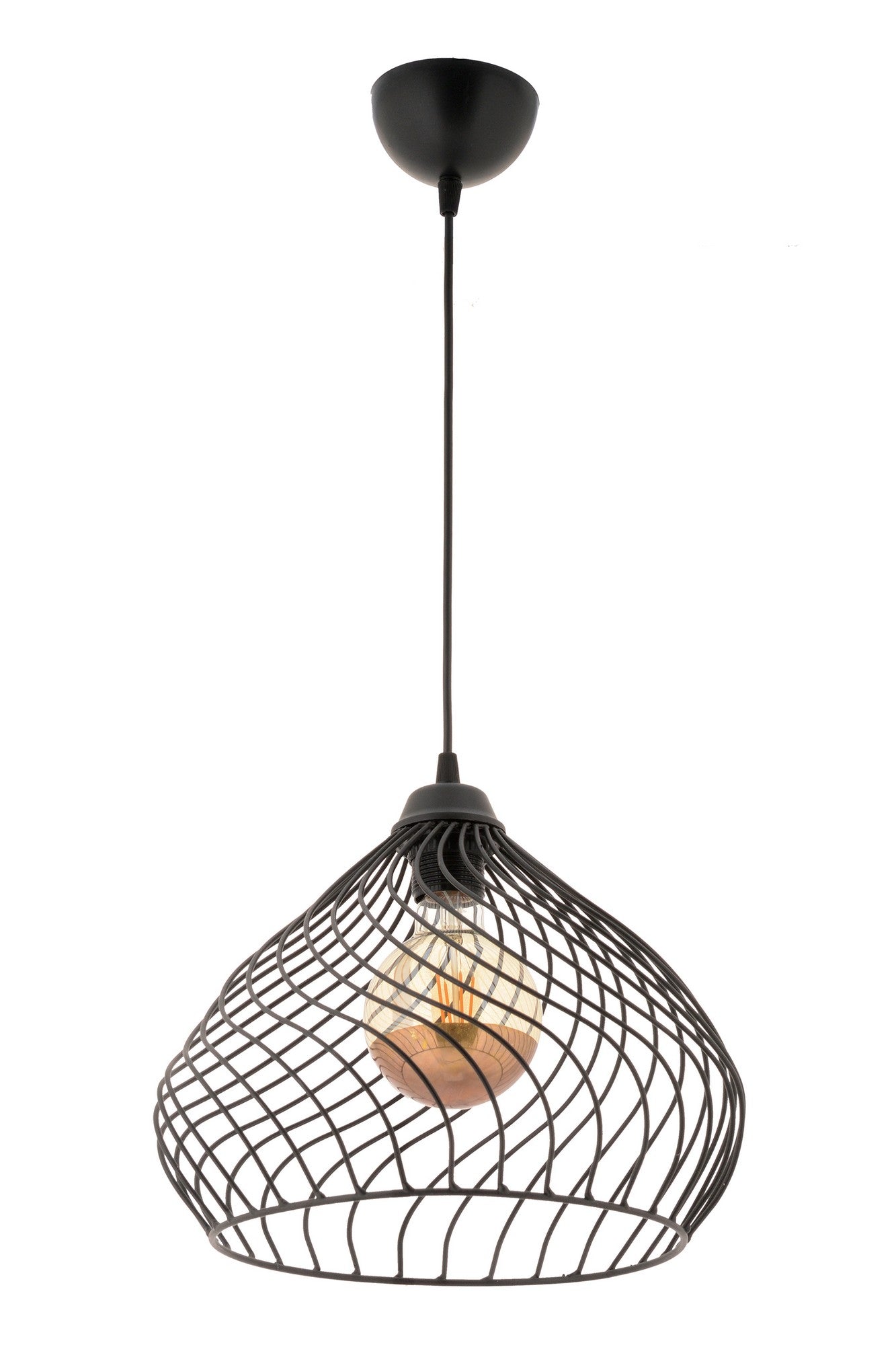 Candeeiro de Teto – 60 cm – Preto – Metálico