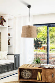 Candeeiro de Teto - 60 cm - Preto - Metal