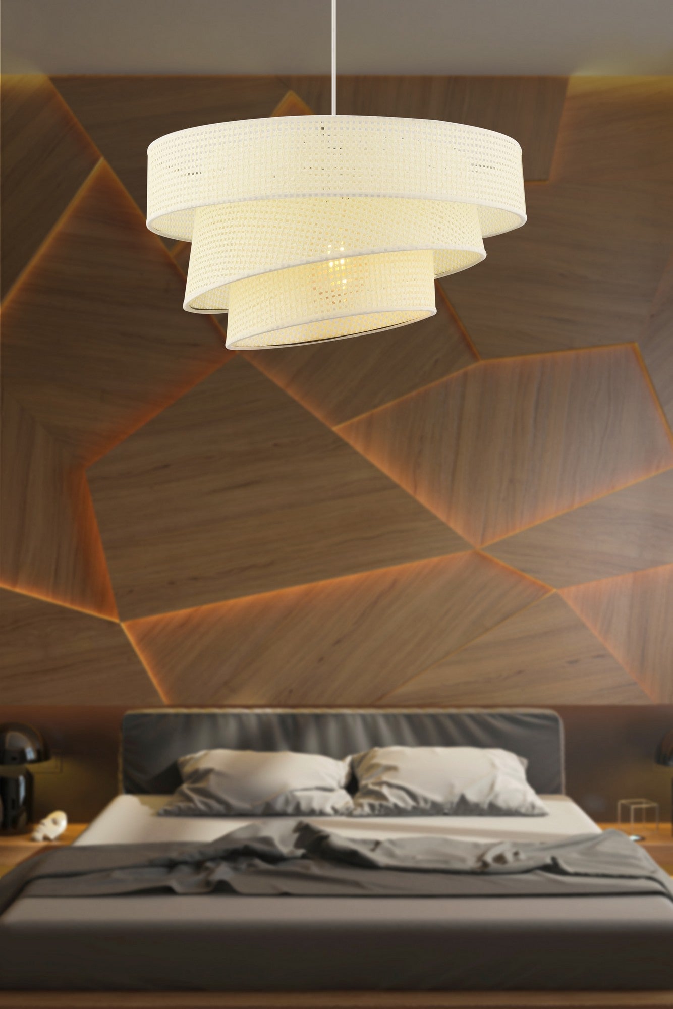 Candeeiro de Teto – 72 cm – Branco – Metal