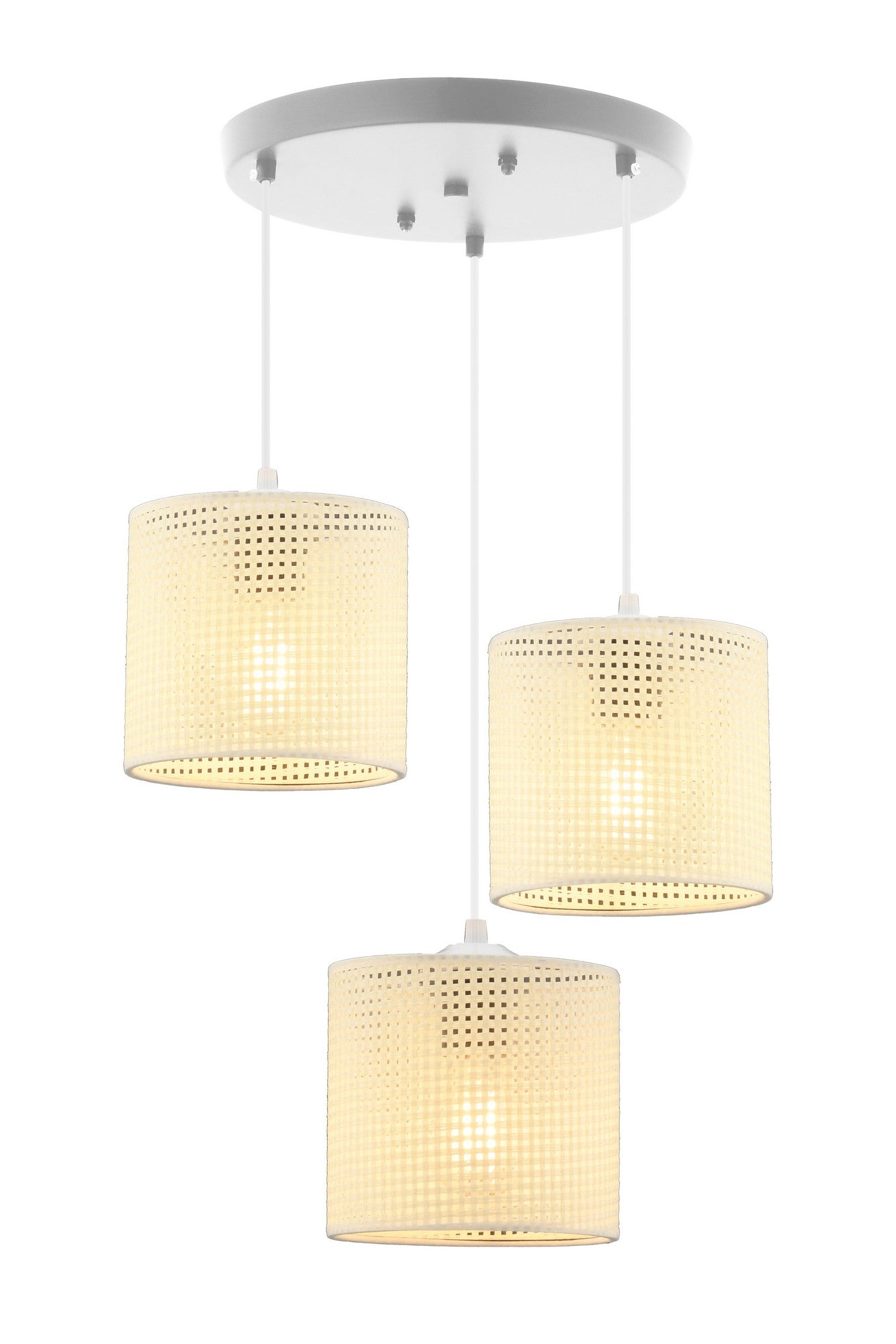 Candeeiro de Teto – 60 cm – Branco – Metal