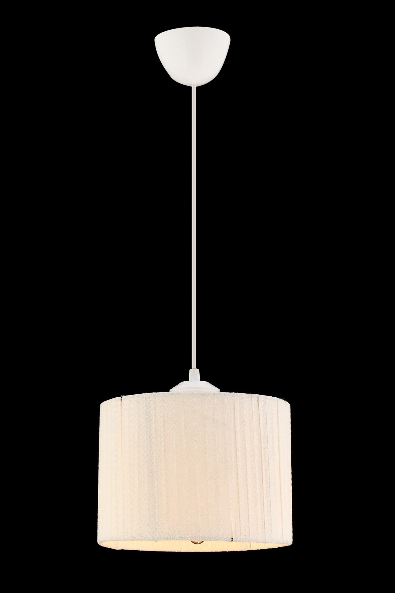 Candeeiro de Teto – 55 cm – Branco – Metálico e Ráfia