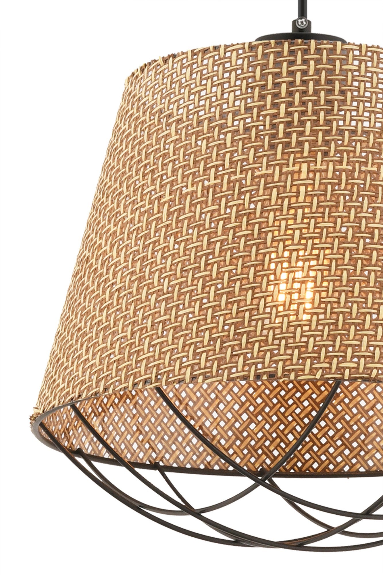 Candeeiro de Teto – 65 cm – Bege – Metálico