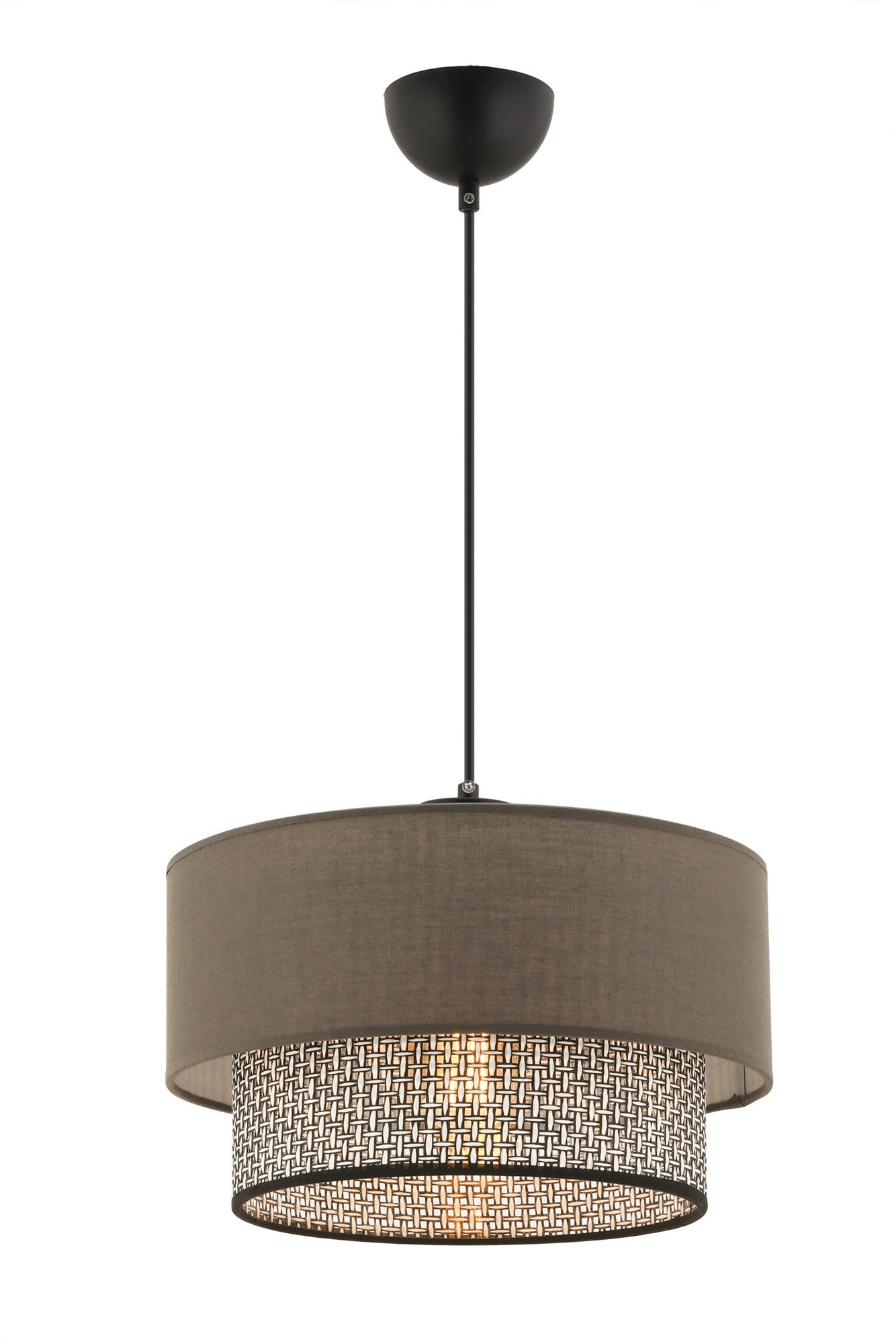Candeeiro de Teto – 30 x 30 cm – Cinza, Antracite – Metal