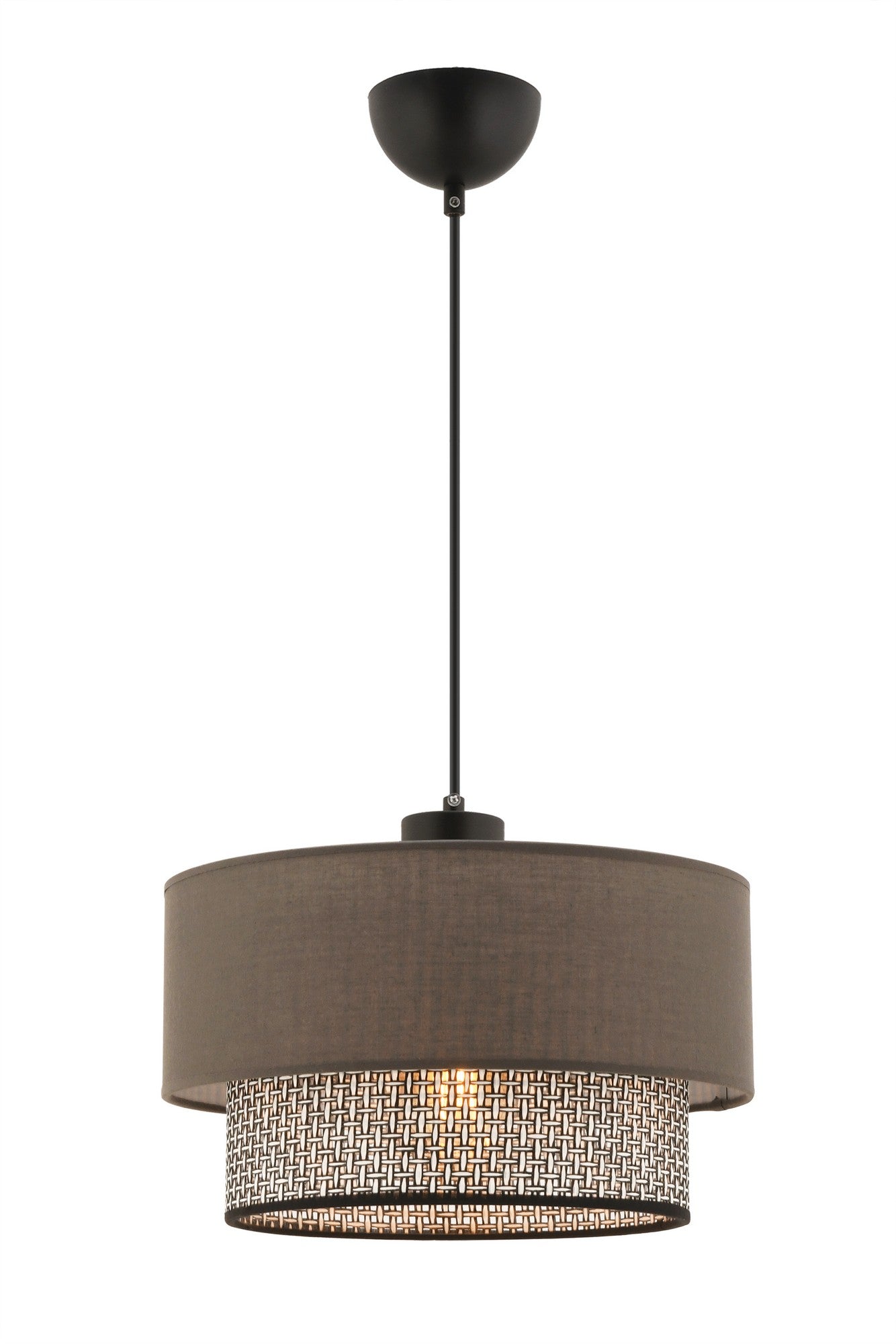 Candeeiro de Teto – 30 x 30 cm – Cinza, Antracite – Metal
