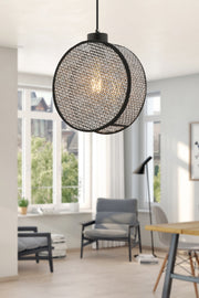 Candeeiro de Teto – 65 cm – Cinza – Metal
