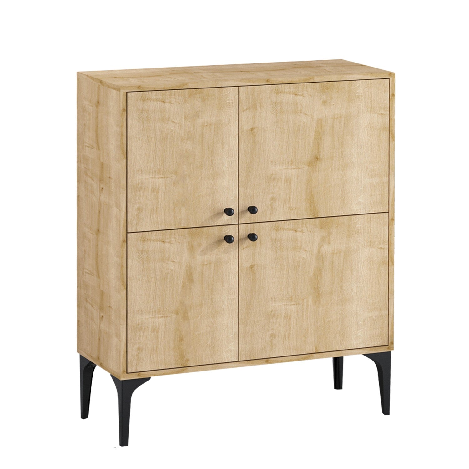 Aparador – 90 cm x 115 cm x 40 cm – Carvalho Safira – Aglomerado revestido de melamina