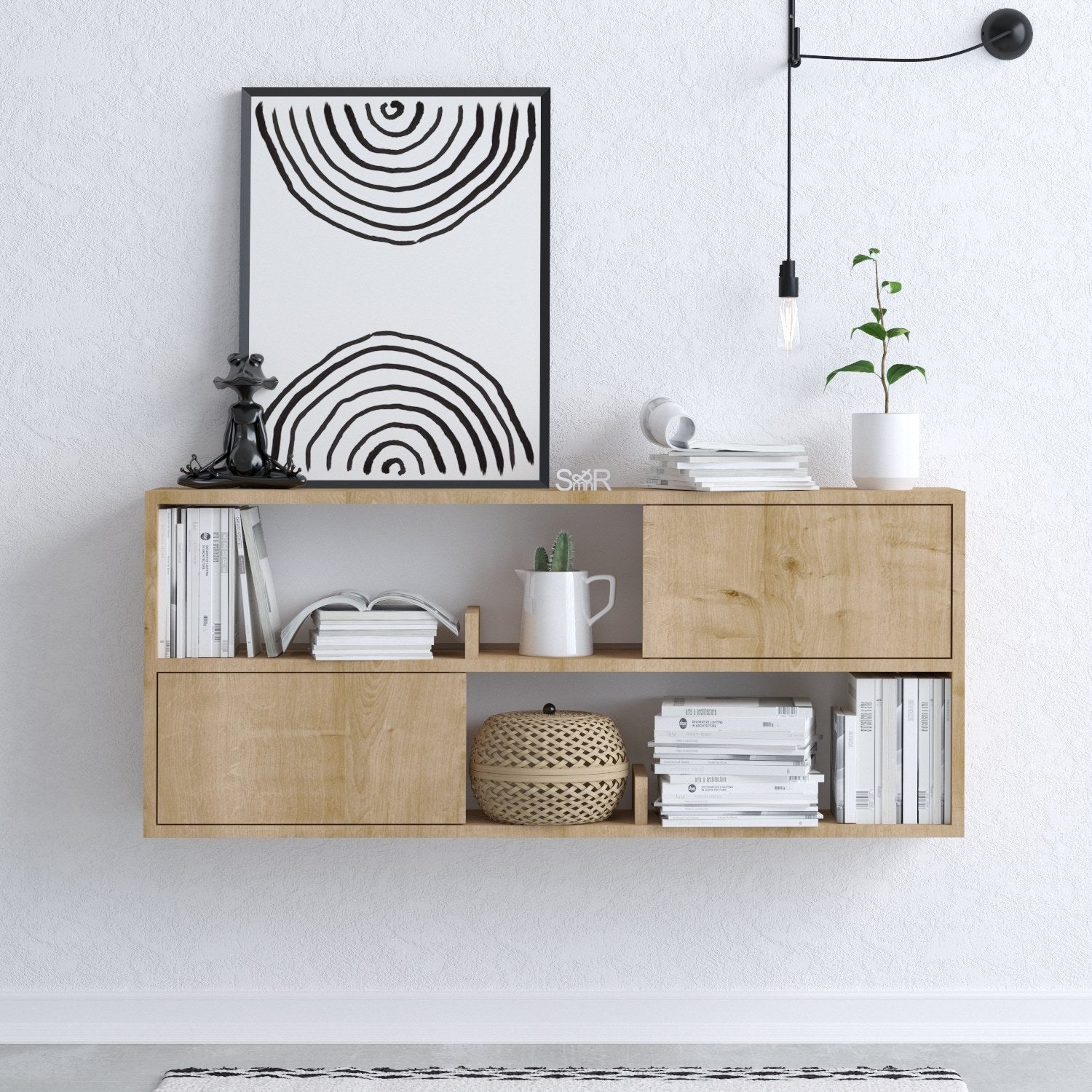 Aparador em Carvalho – 120 x 50 x 22 cm – Carvalho – Painéis de Partículas Revestidos a Melamina