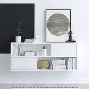 Aparador – 120 cm x 50 cm x 22 cm – Branco – Painéis de partículas revestidos em melamina