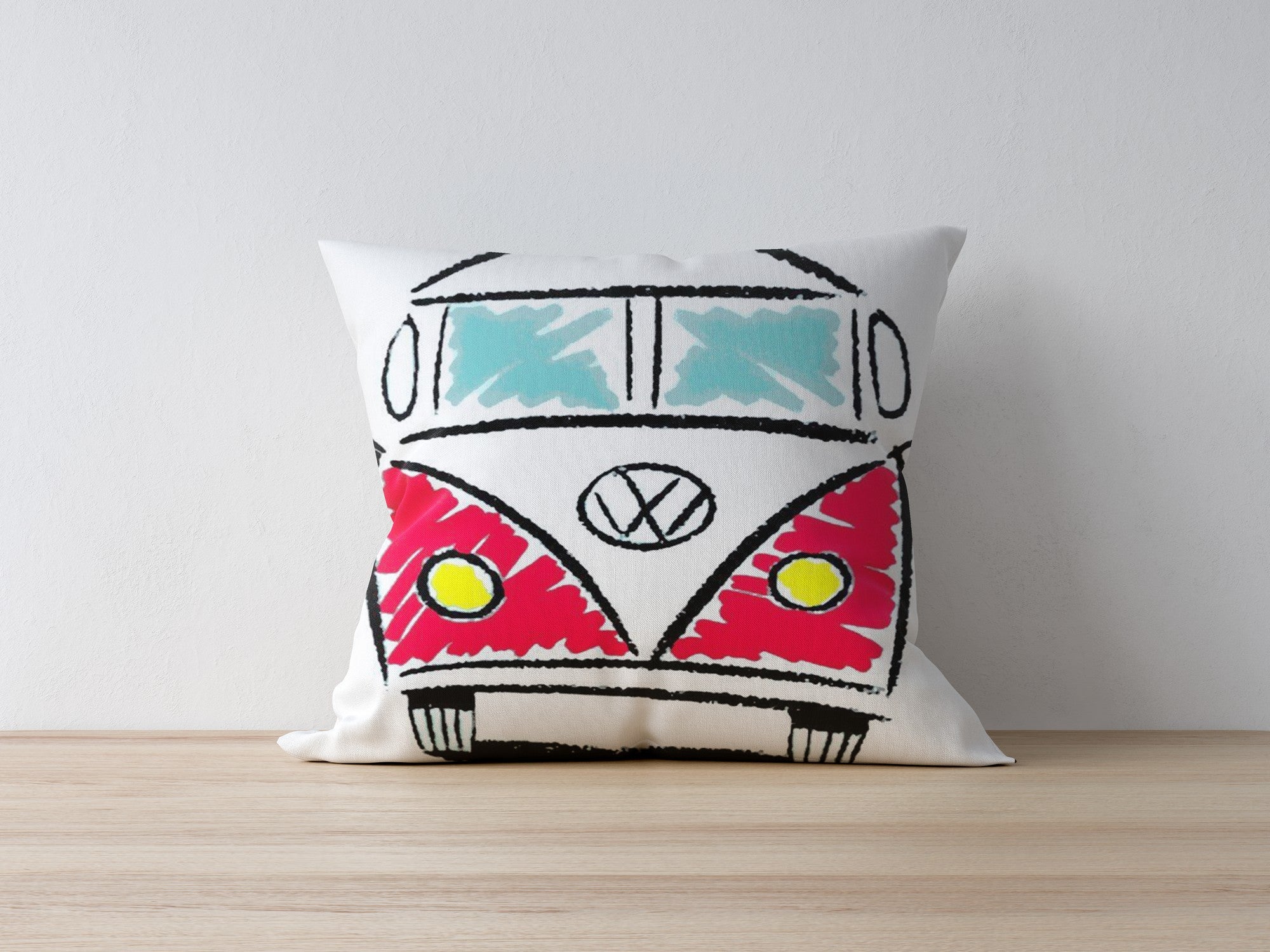 Capa de almofada – 43 x 43 cm – Multicolorido – Polyester e Algodão