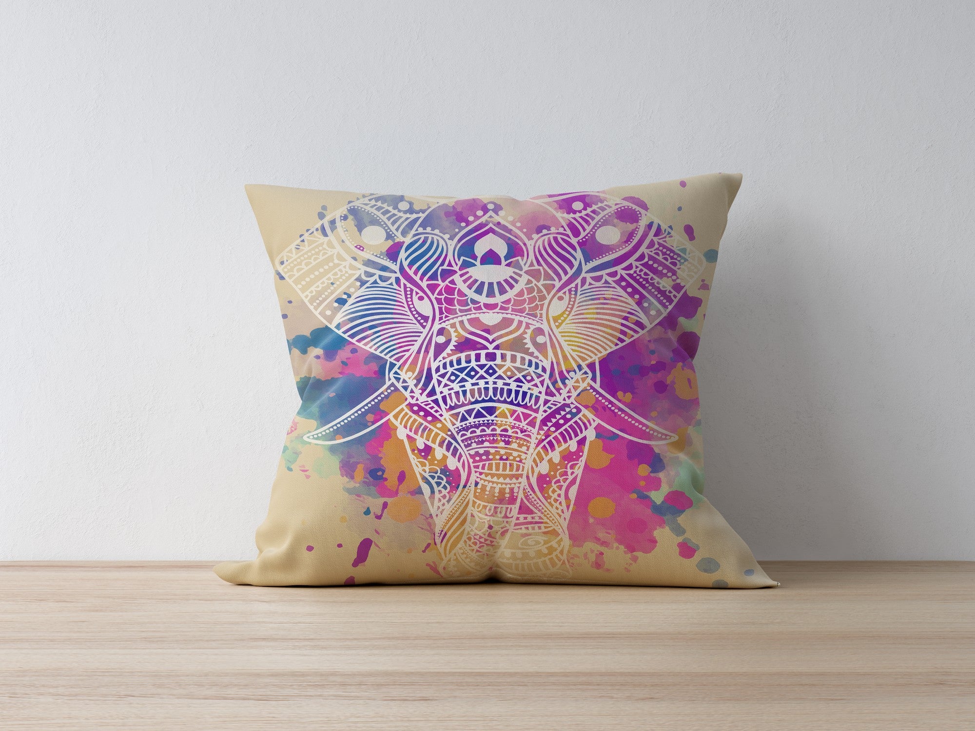 Capa de almofada – 43 x 43 cm – multicolorido – poliéster/algodão