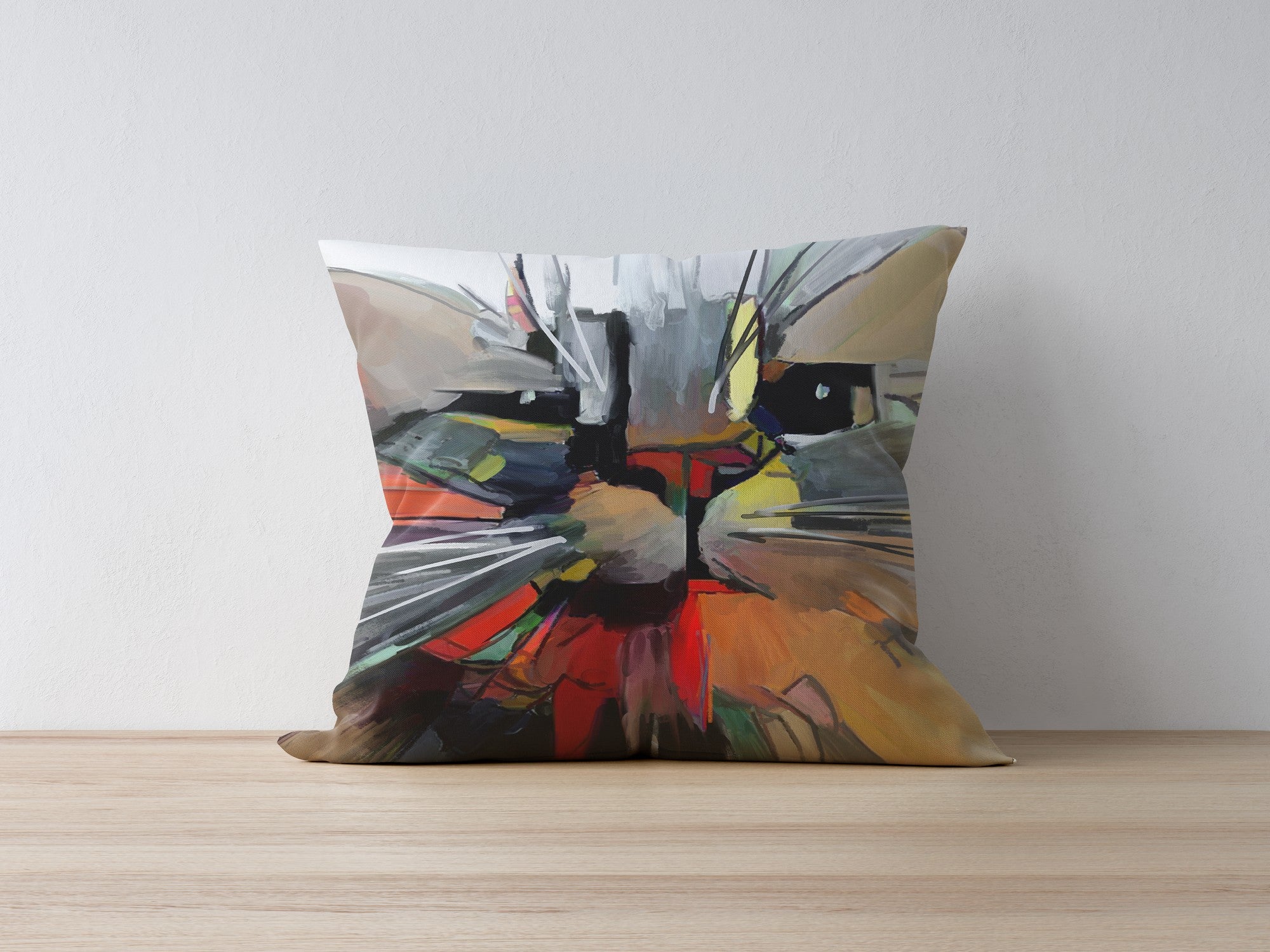Capa de Almofada – 43 x 43 cm – Multicolorido – 50% Poliéster / 50% Algodão
