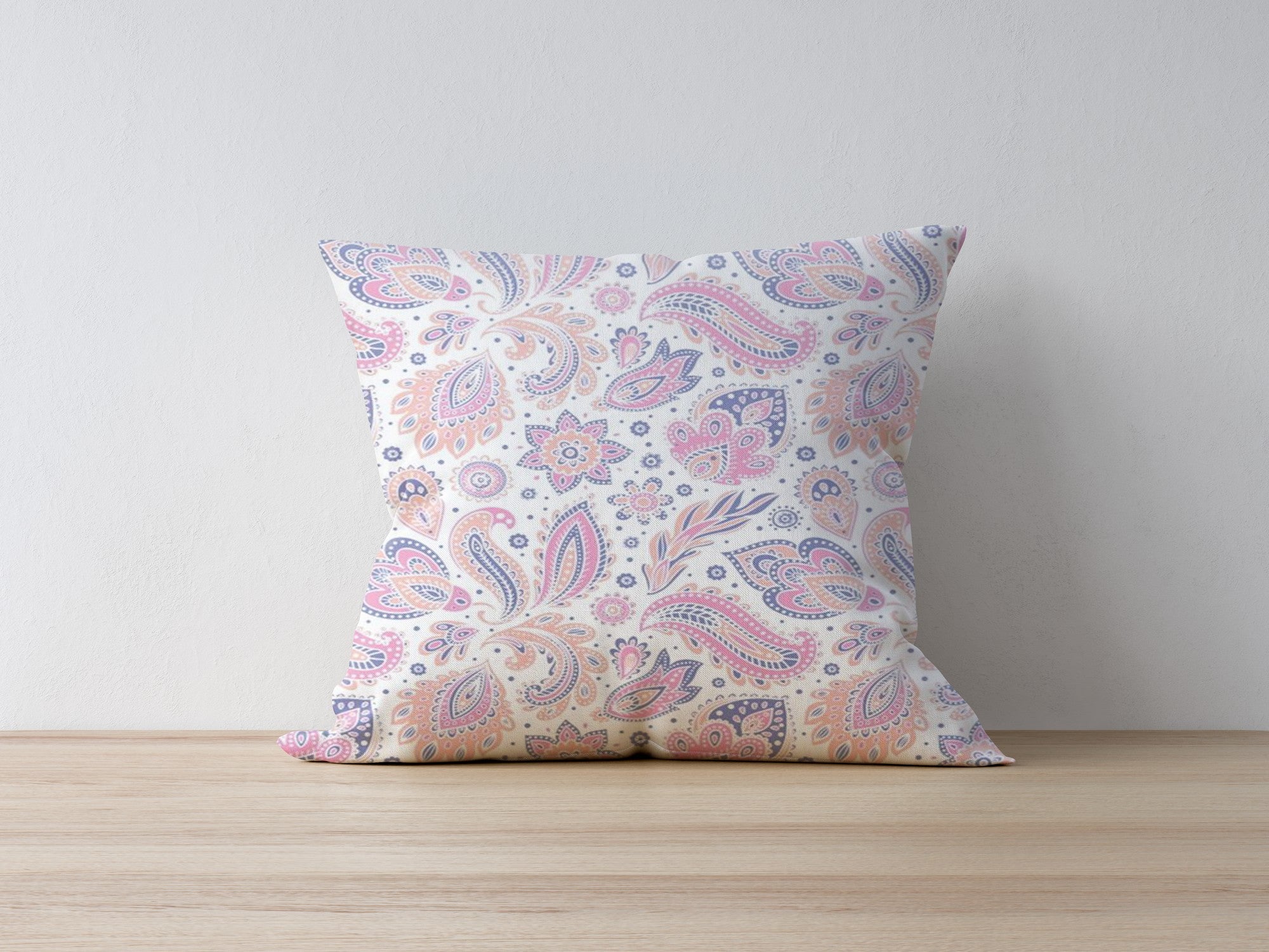 Capa de Almofada – 43 x 43 cm – Multicolorido – 50% Poliéster / 50% Algodão