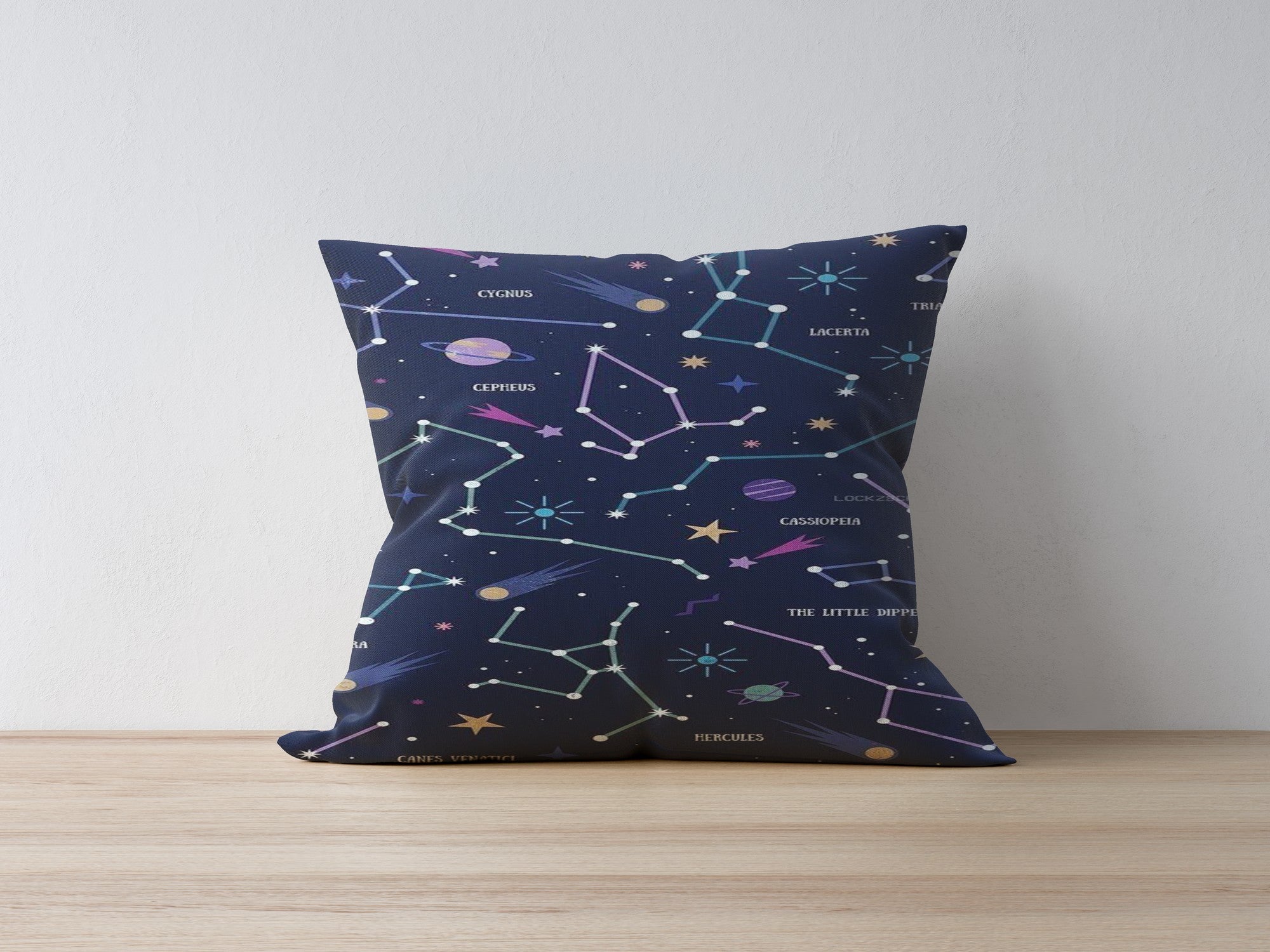 Capa de almofada – 43 x 43 cm – Multicolorido – Polyester/Algodão
