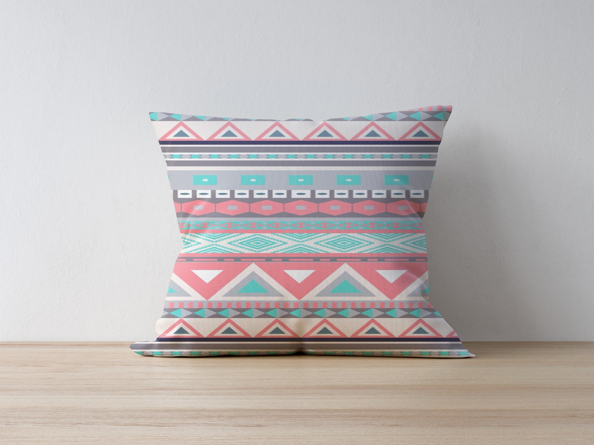 Capa de almofada – 43 x 43 cm – Multicolorido – 50% Poliéster / 50% Algodão