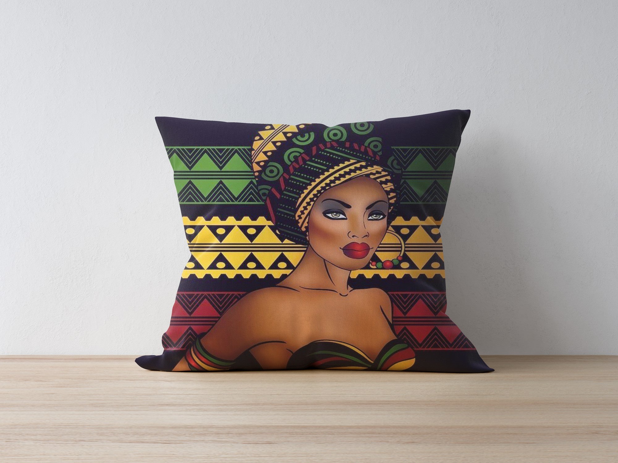 Capa de Almofada – 43 x 43 cm – Multicolorido – 50% Poliéster / 50% Algodão