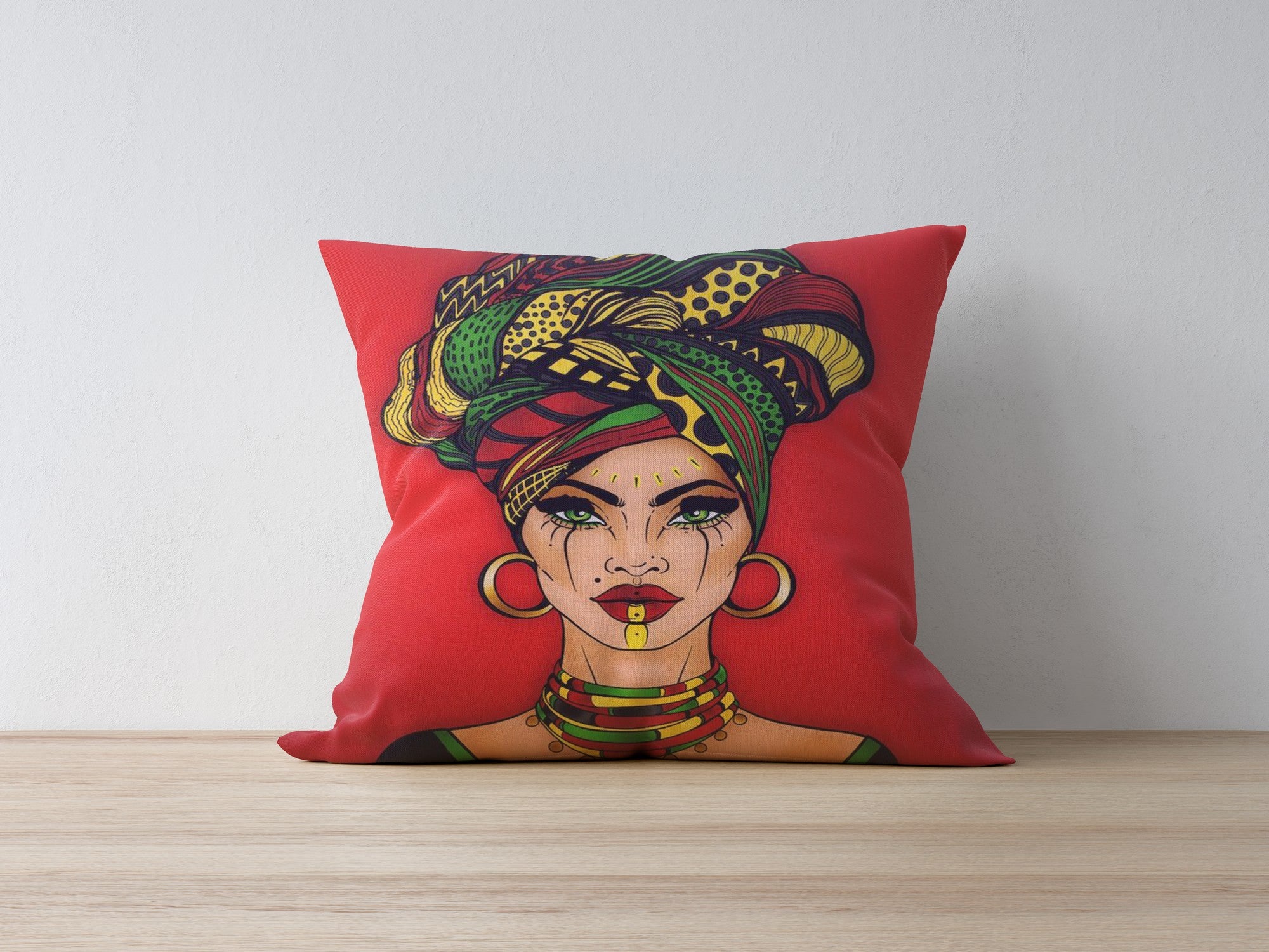 Capa de Almofada – 43 x 43 cm – Multicolorido – 50% Poliéster, 50% Algodão