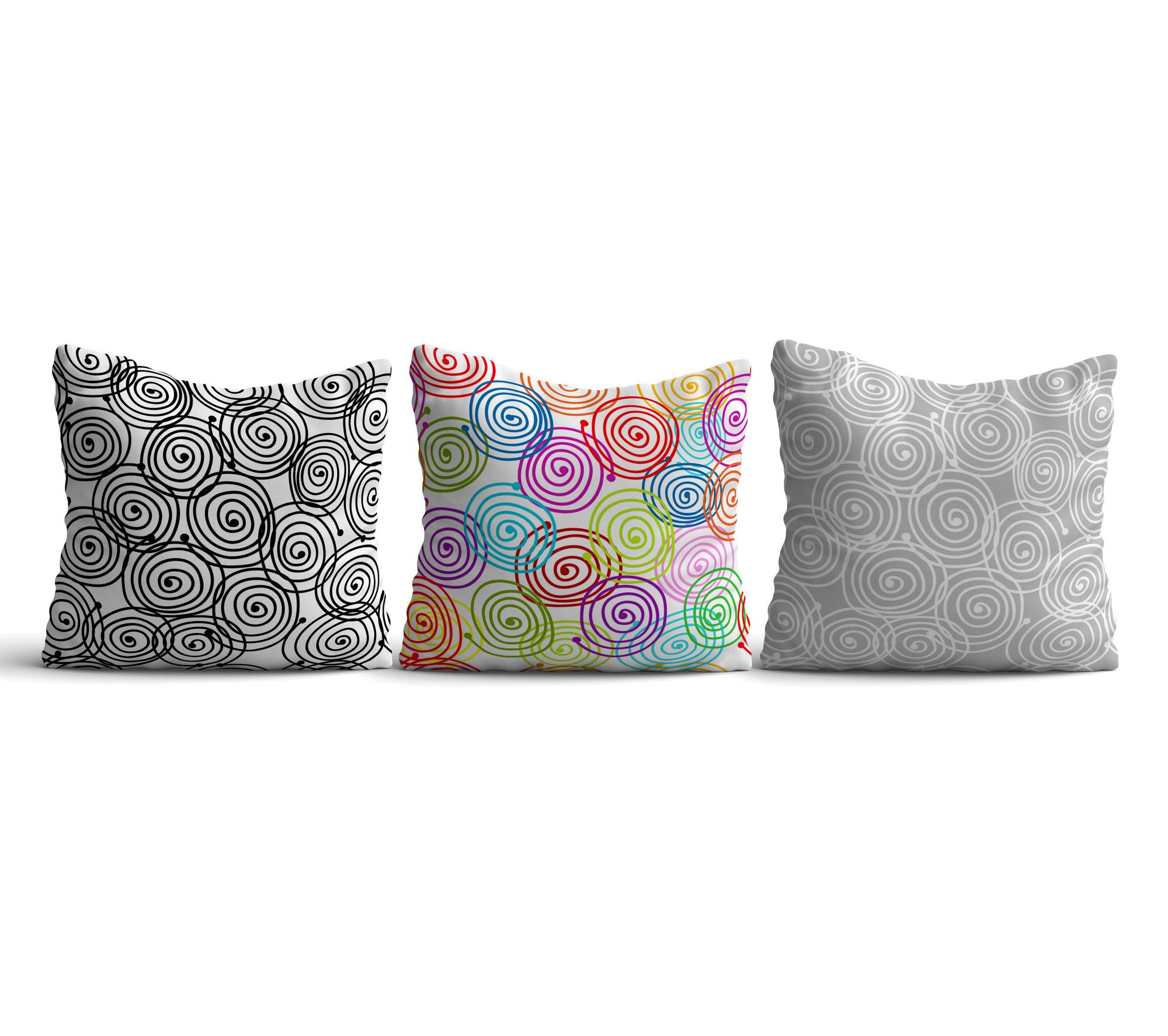 Conjunto de almofadas – 43 x 43 cm – Multicolorido – Algodão e poliéster