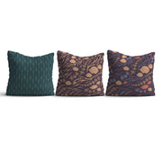 Conjunto de capas de almofada – 43 x 43 cm – Multicolorido – Algodão/Poliéster