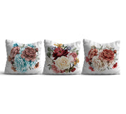Conjunto de capas de almofada – 43 x 43 cm – Multicolorido – Algodão e Poliéster