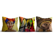 Conjunto de capas de almofada – 43 x 43 cm – Multicolorido – Algodão e Poliéster