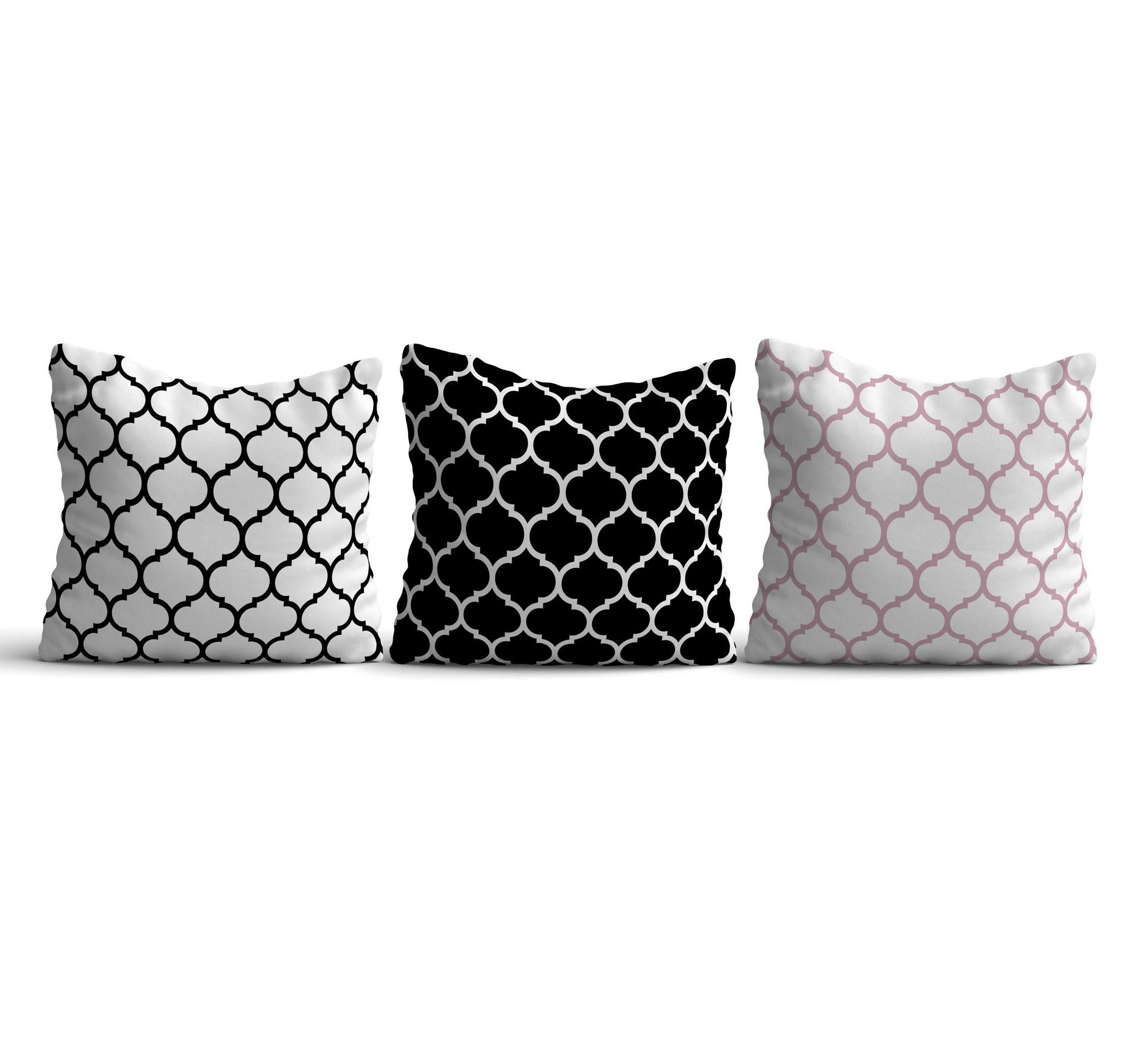 Conjunto de capa de almofada – 43 x 43 cm – Multicolorido – Algodão e poliéster