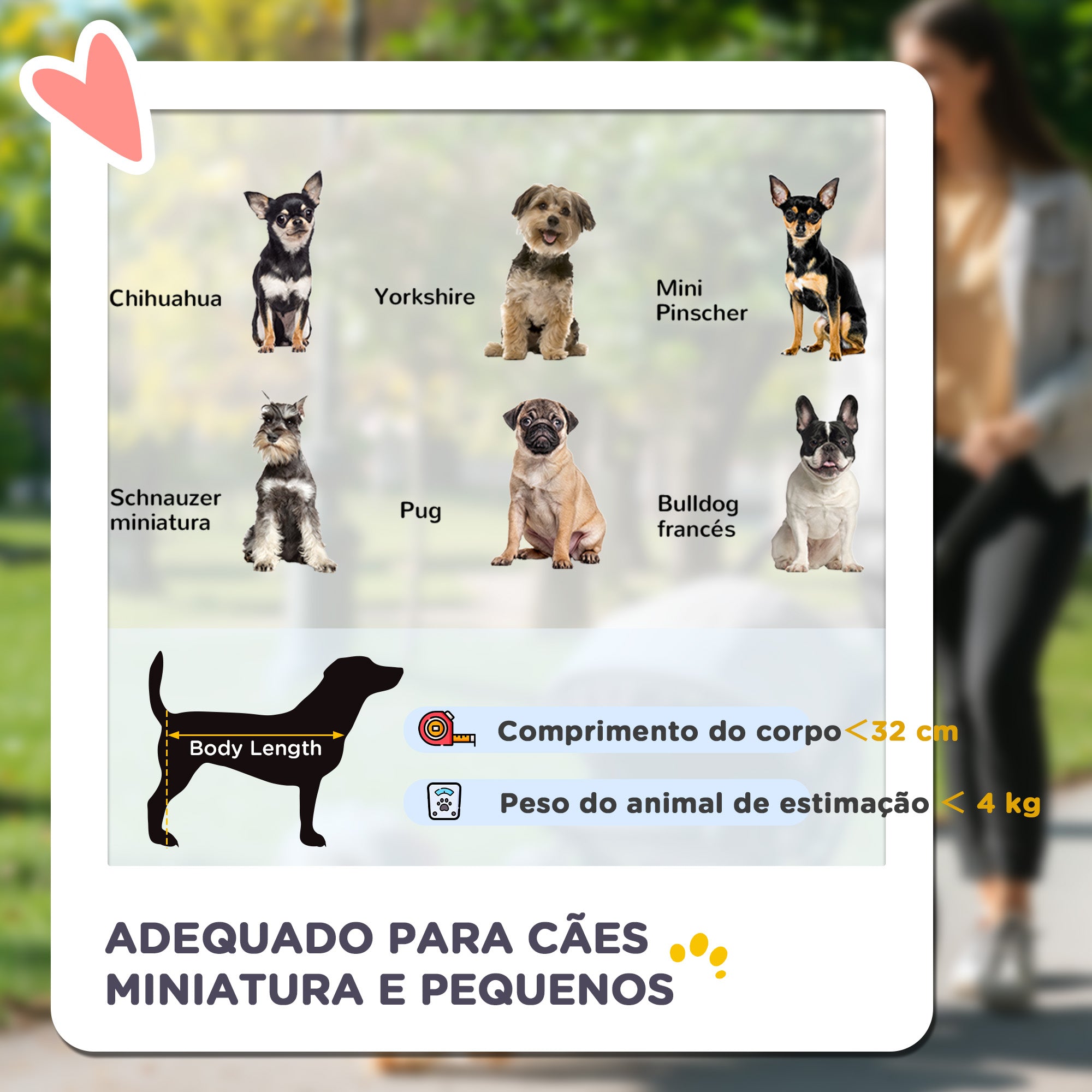 Carrinho para Cães Pequenos Dobrável – 67x45x96 cm – Preto – Aço e Tecido Oxford