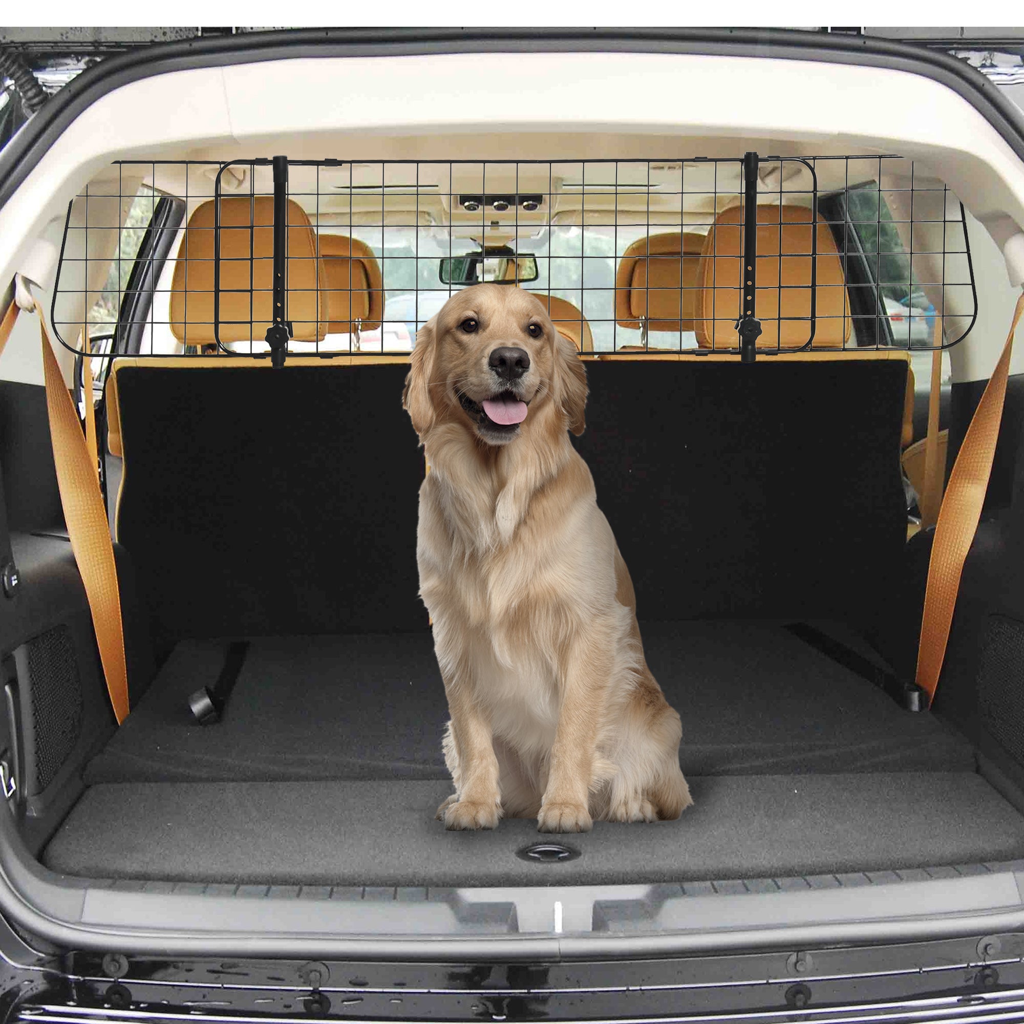 Grade de Segurança para Cães – 91-152x30cm – Preto – Metal e plástico