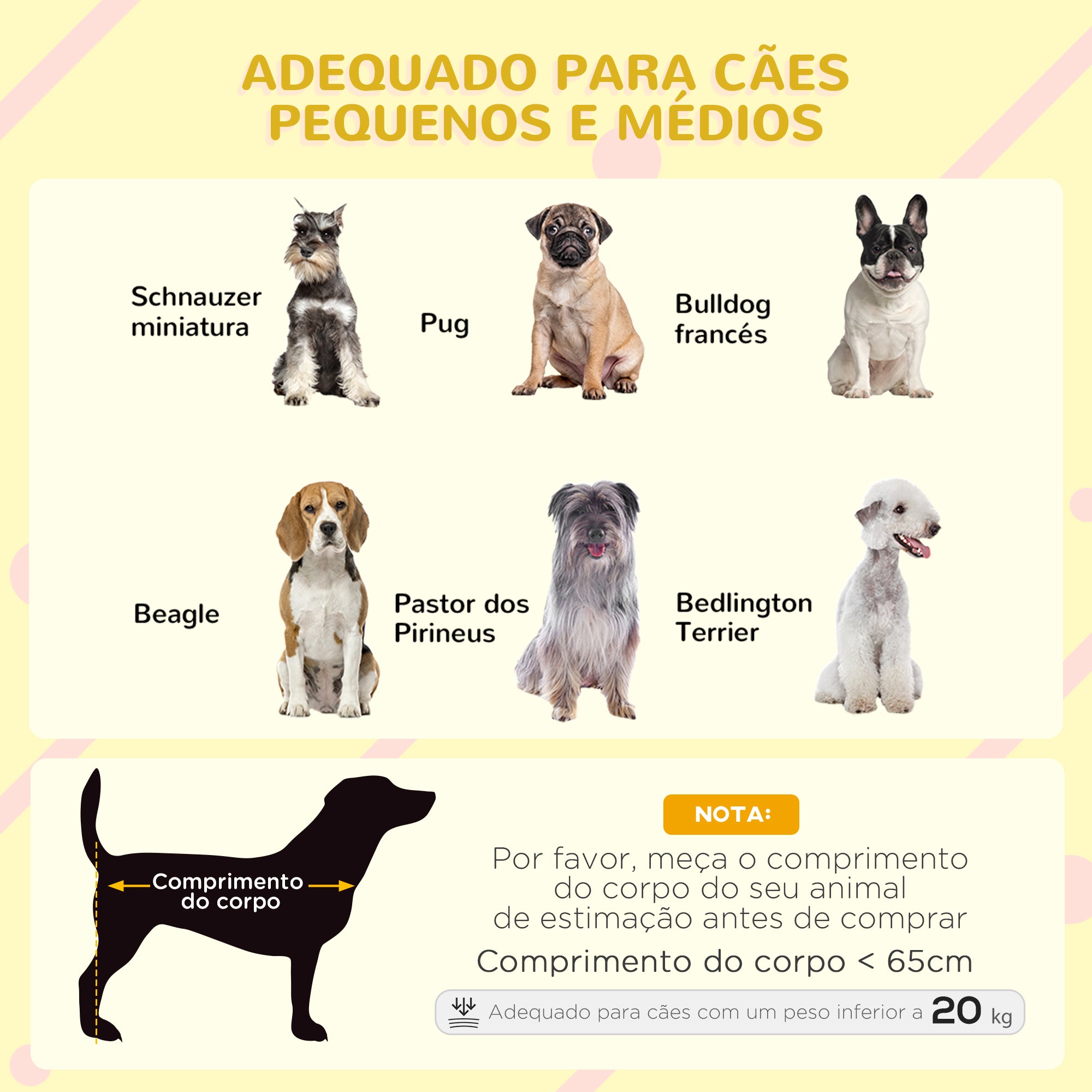Casota para Cães Pequenos e Médios - Madeira 90x62x71 cm