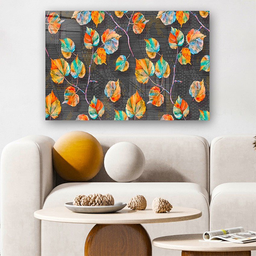 Quadro Decorativo em Vidro Temperado Multicolor 50x70cm - Arte Moderna para Parede