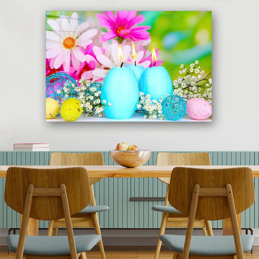 Quadro Decorativo em Vidro Temperado Multicolor 50x70cm - Arte Moderna para Parede