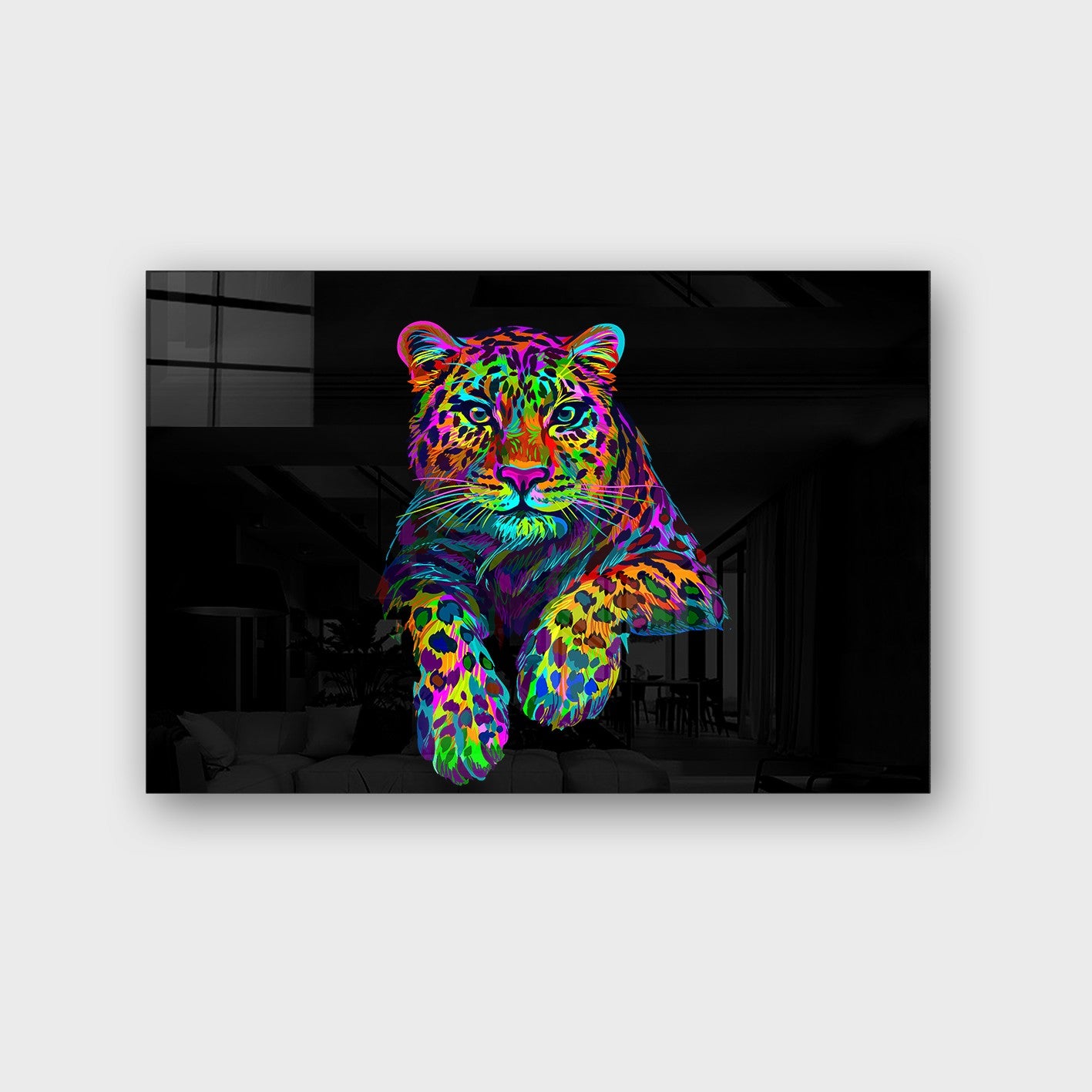 Quadro Decorativo em Vidro Temperado Multicolor 70x100cm - 4mm de Espessura