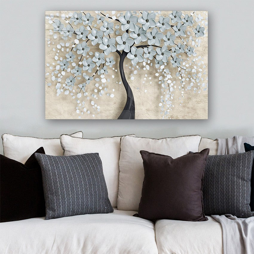 Quadro Decorativo em Vidro Temperado Multicolor 40x60cm - Arte Moderna para Parede