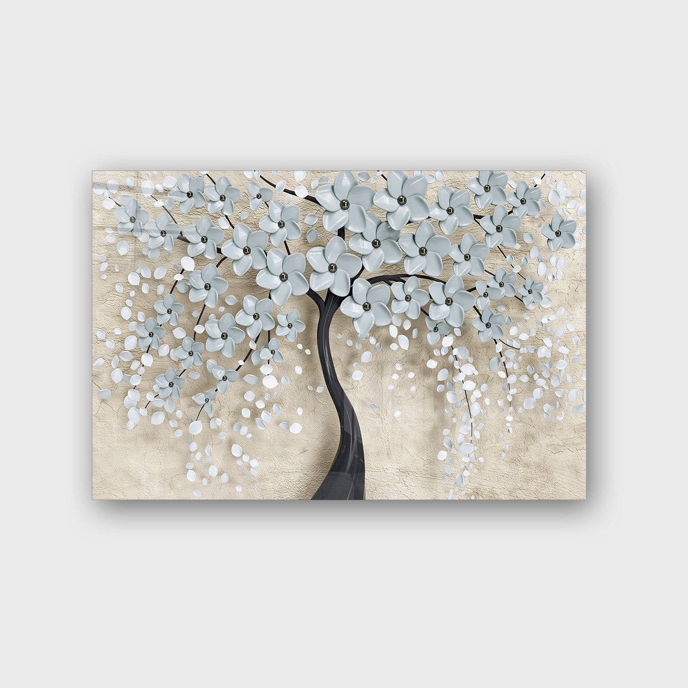 Quadro Decorativo em Vidro Temperado Multicolor 40x60cm - Arte Moderna para Parede