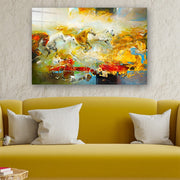 Quadro Decorativo em Vidro Temperado Multicolor 40x60cm - Arte Moderna para Parede