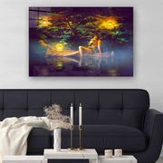 Quadro Decorativo em Vidro Temperado Multicolor 40x60cm - Arte Moderna para Parede