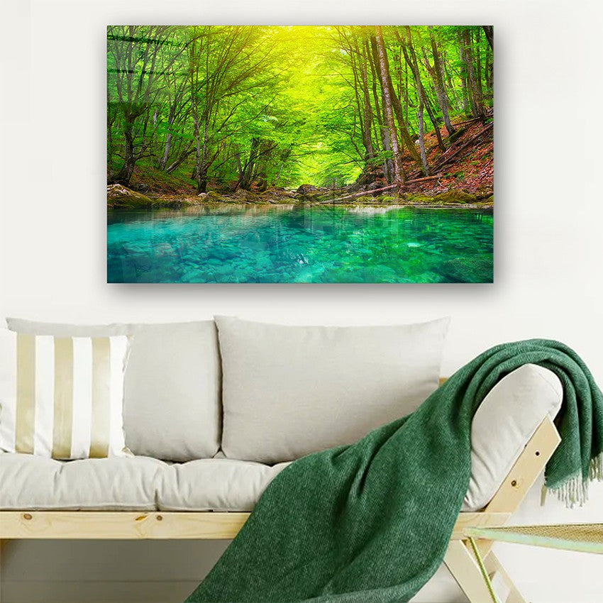 Quadro Decorativo em Vidro Temperado Multicolor 70x100cm - Arte Moderna para Parede
