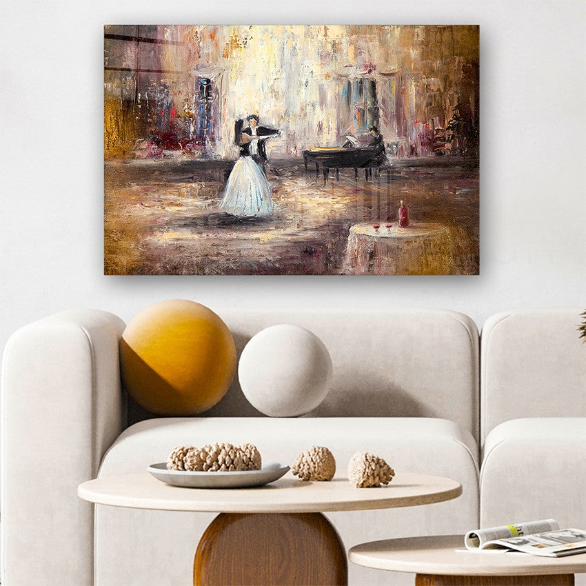 Quadro Decorativo em Vidro Temperado Multicolor 50x70cm - Arte Moderna para Parede