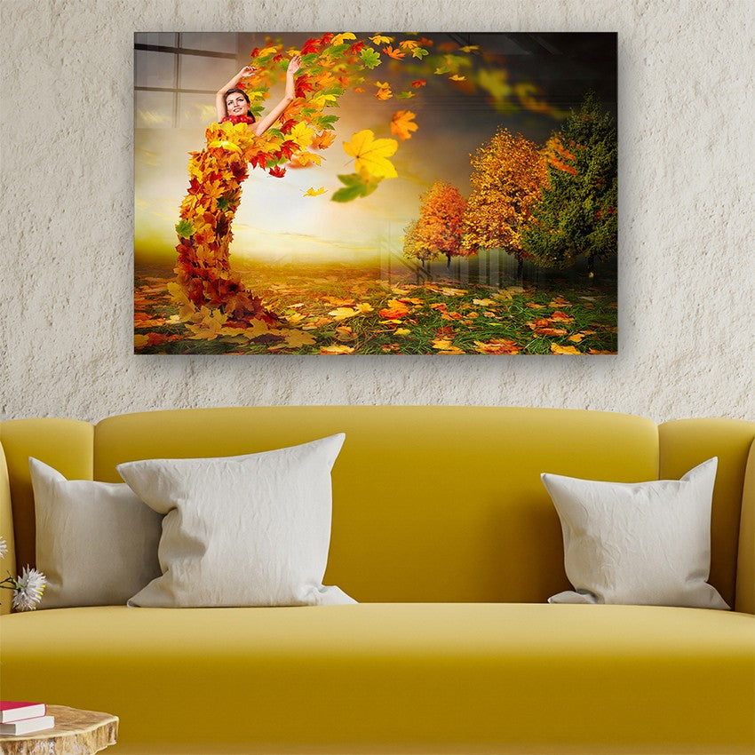 Quadro Decorativo em Vidro Temperado Multicolor 50x70cm - Arte Moderna para Parede