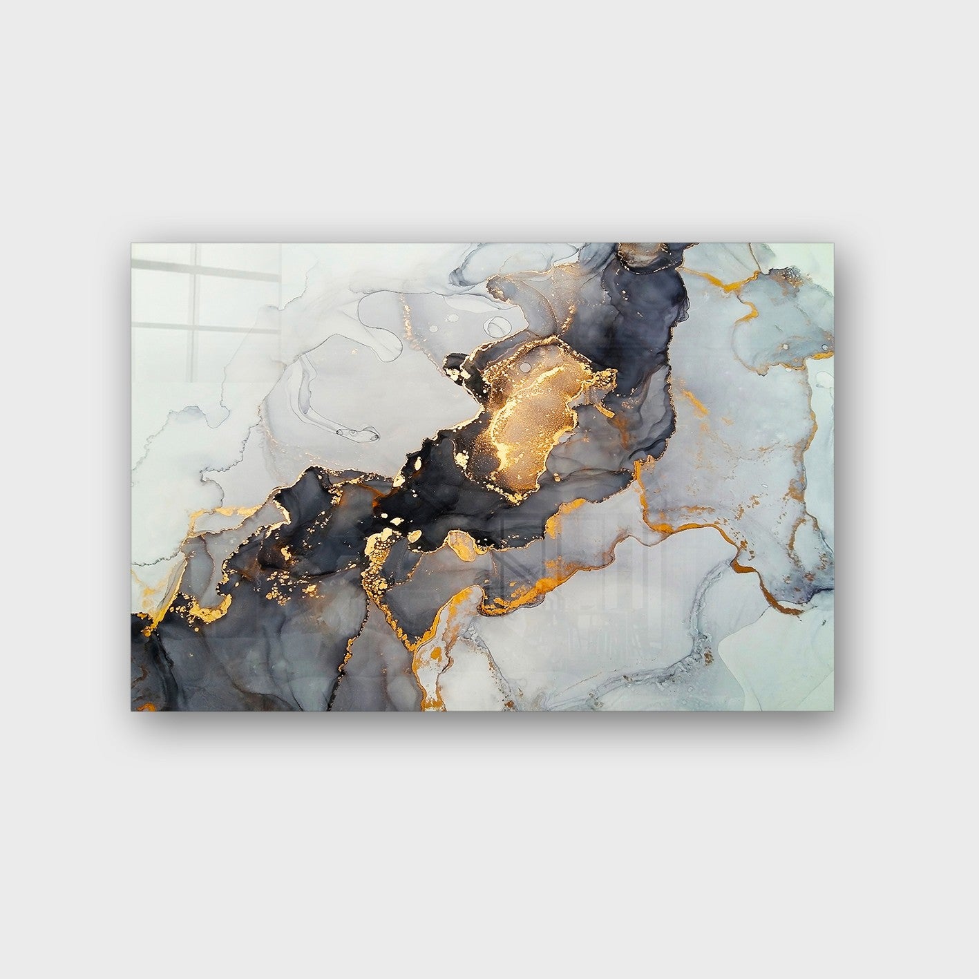 Quadro Decorativo em Vidro Temperado Multicolor 40x60cm - Arte Moderna para Parede