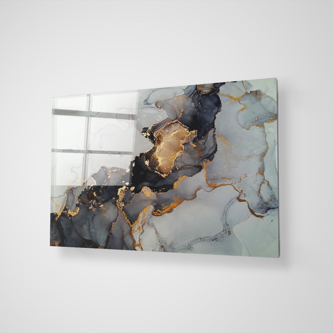 Quadro Decorativo em Vidro Temperado Multicolor 50x70cm - Arte Moderna para Parede